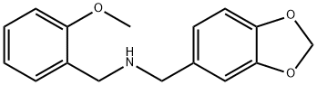 BENZO[1,3]DIOXOL-5-YLMETHYL-(2-METHOXY-BENZYL)-AMINE Struktur