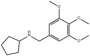 N-(3,4,5-trimethoxybenzyl)cyclopentanamine Struktur