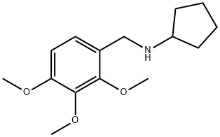 CYCLOPENTYL-(2,3,4-TRIMETHOXY-BENZYL)-AMINE Struktur