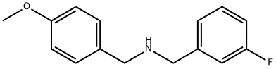 (3-FLUORO-BENZYL)-(4-METHOXY-BENZYL)-AMINE Struktur