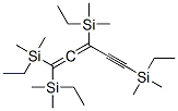 3,4-Pentadien-1-yne-1,3-diyl-5-ylidenetetrakis(ethyldimethylsilane) Struktur