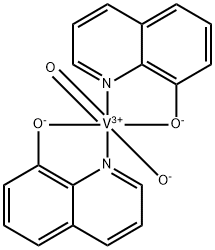 OXOHYDROXYBIS(8-HYDROXYQUINOLINO)VANADIUM(V) Struktur