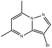 3-bromo-5,7-dimethylpyrazolo[1,5-a]pyrimidine Struktur