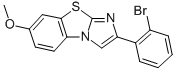 2-(2-FLUOROPHENYL)-7-METHOXYIMIDAZO[2,1-B]BENZOTHIAZOLE Struktur