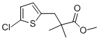 methyl 3-(5-chlorothiophen-2-yl)-2,2-dimethylpropanoate Struktur