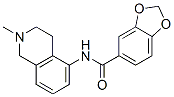 3,4-Methylenedioxy-N-(1,2,3,4-tetrahydro-2-methylisoquinolin-5-yl)benzamide Struktur