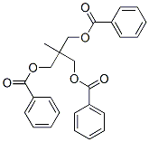 2-[(benzoyloxy)methyl]-2-methylpropane-1,3-diyl dibenzoate Struktur