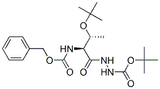 O-(1,1-Dimethylethyl)-N-[(benzyloxy)carbonyl]-L-threonine 2-[(1,1-dimethylethoxy)carbonyl] hydrazide Struktur