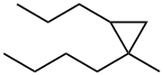 1-Butyl-1-methyl-2-propylcyclopropane Struktur