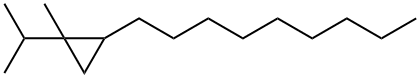 1-Methyl-1-(1-methylethyl)-2-nonylcyclopropane Struktur