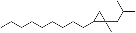 1-Methyl-1-(2-methylpropyl)-2-nonylcyclopropane Struktur