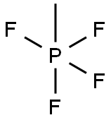 METHYLPENTAFLUOROPHOSPHORANE Struktur