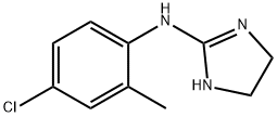 2-(2-methyl-4-chlorophenylamino)-2-imidazoline Struktur