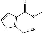 3-Furancarboxylic acid, 2-(hydroxymethyl)-, methyl ester (9CI) Struktur