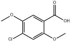 4-chloro-2,5-dimethoxybenzoic acid Struktur