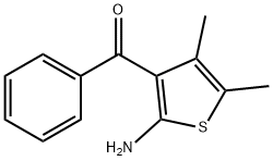 フェニル(2-アミノ-4-メチル-5-メチル-3-チエニル)ケトン 化學(xué)構(gòu)造式