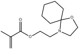 2-(1-oxa-4-azaspiro[4.5]dec-4-yl)ethyl methacrylate Struktur