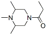 4-Propionyl-1,2,6-trimethylpiperazine Struktur