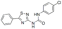 N-(4-Chlorophenyl)-N'-(5-phenyl-1,2,4-thiadiazol-3-yl)urea Struktur