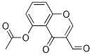 3-forMyl-4-oxo-4H-chroMen-5-yl acetate Struktur