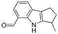 Cyclopent[b]indole-5-carboxaldehyde, 1,2,3,4-tetrahydro-3-methyl- (9CI) Struktur