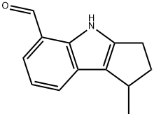 Cyclopent[b]indole-5-carboxaldehyde, 1,2,3,4-tetrahydro-1-methyl- (9CI) Struktur