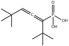 Phosphonic acid, [1-(1,1-dimethylethyl)-4,4-dimethyl-1,2-pentadienyl]- Struktur