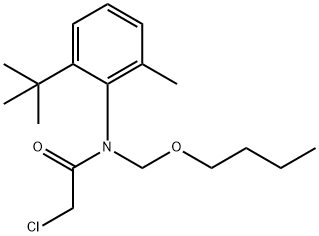 N-Butoxymethyl-N-(6-tert-butyl-2-methylphenyl)-2-chloroacetamide Struktur