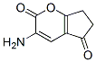 Cyclopenta[b]pyran-2,5-dione, 3-amino-6,7-dihydro- (9CI) Struktur