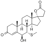 6b-Hydroxy-7a-(thiomethyl) Spironolactone Struktur