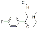 2-(diethylamino)-4'-fluoropropiophenone hydrochloride Struktur