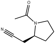 2-Pyrrolidineacetonitrile, 1-acetyl-, (2S)- (9CI) Struktur