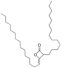 4-pentadecylidene-3-tetradecyloxetan-2-one  Struktur