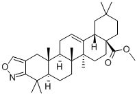 OLEAN-12-ENO[3,2-C]ISOXAZOL-28-OIC ACID METHYL ESTER Struktur