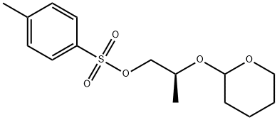 1-Propanol, 2-[(tetrahydro-2H-pyran-2-yl)oxy]-, 4-methylbenzenesulfonate, (2S)- Struktur