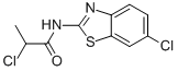 2-CHLORO-N-(6-CHLORO-2-BENZOTHIAZOLYL)-PROPANAMIDE Struktur