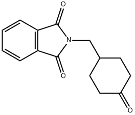 4-N-PHTHALOYLGLYAMINOMETHYL-CYCLOHEXANONE
 Struktur