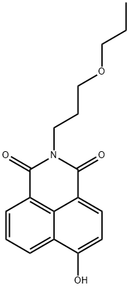 N-(3-Isopropoxypropyl)-4-hydroxynaphthalimide Struktur