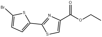 ETHYL 2-(5-BROMO-2-THIENYL)-1,3-THIAZOLE-4-CARBOXYLATE Struktur