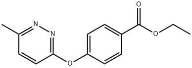 ETHYL 4-[(6-METHYL-3-PYRIDAZINYL)OXY]BENZOATE Struktur