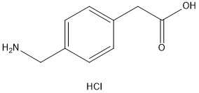 4-AMINOMETHYLPHENYLACETIC ACID HYDROCHLORIDE Struktur