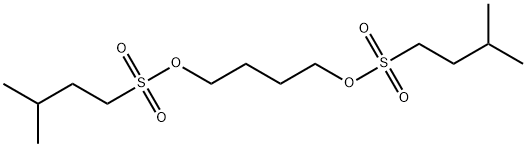 1-Butanesulfonic acid (9CI), 3-methyl-, 1,4-butanediyl ester Struktur