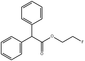 Diphenylacetic acid 2-fluoroethyl ester Struktur