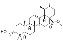 3-(HYDROXYIMINO)-URS-12-EN-28-OIC ACID METHYL ESTER Struktur