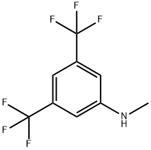 N1-methyl-3,5-di(trifluoromethyl)aniline Struktur