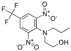 2-[[2,6-dinitro-4-(trifluoromethyl)phenyl]propylamino]ethanol Struktur