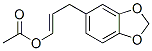 3-(1,3-Benzodioxol-5-yl)-1-propen-1-ol acetate Struktur