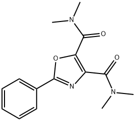 2-Phenyl-N,N,N',N'-tetramethyloxazole-4,5-dicarboxamide Struktur