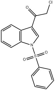 1-PHENYLSULFONYL-3-CHLOROACETYLINDOLE Struktur