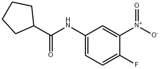 Cyclopentanecarboxamide, N-(4-fluoro-3-nitrophenyl)- (9CI) Struktur